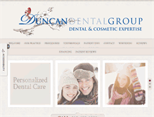 Tablet Screenshot of duncan-dental.com